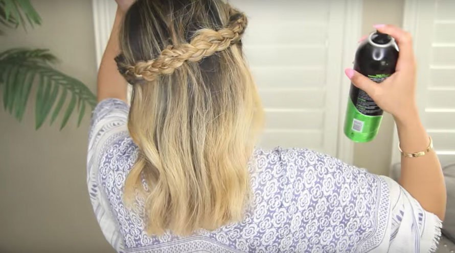 hairstyle braided crown